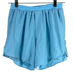 Lululemon Fast Free Lined Short 6" Light Blue Men's Size Small EUC